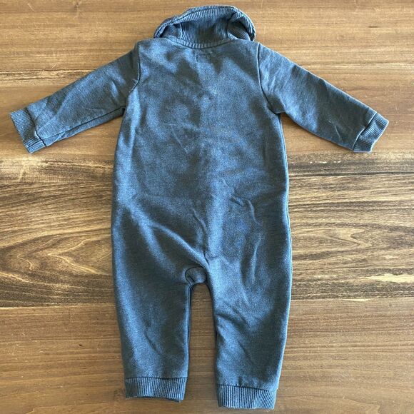 Gap Gray Sweatshirt Romper Boys' 6-12 Months - Picture 2 of 10